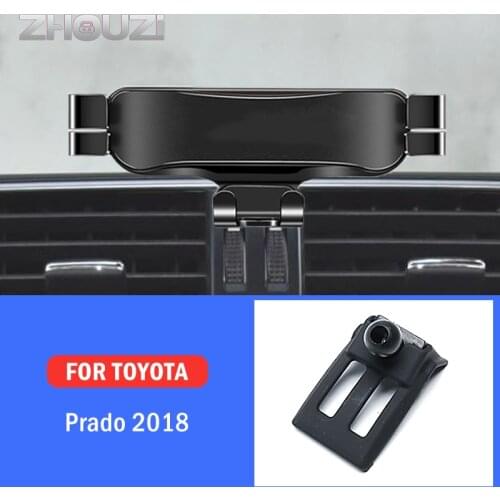 Car Mobile Phone Holder For Toyota Land Cruiser Prado 2018 Special Mounts Stand GPS Gravity Navigation Bracket Car Accessories