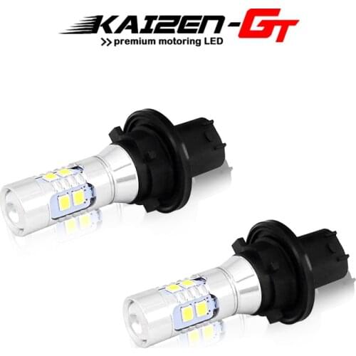 Error Free Xenon White PH24W PHC24WY 10-SMD LED Backup Reverse Light Bulbs For Cadillac SRX Ford Taurus Chevrolet Camaro etc