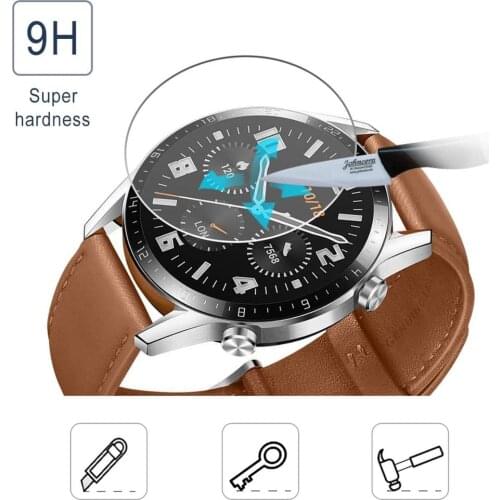 For Huawei Watch GT2 46 MM HD Clear Tempered Glass Ultra-thin 9H 2.5D Premium Screen Protector Film for Huawei Watch GT 2e 46mm