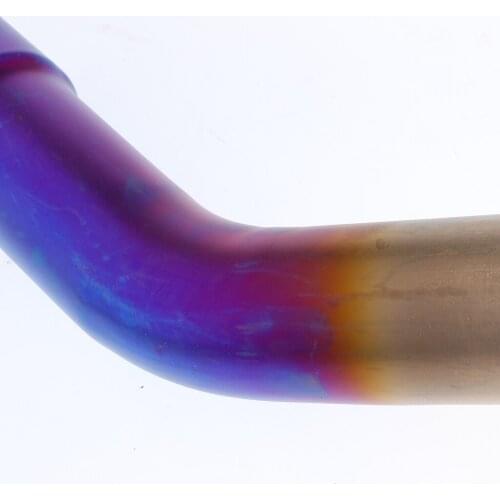 51mm Motorcycle Slip on Exhaust Muffler Middle Connecting Pipe for Kawasaki ZX10R 2008-2017, Stainless Steel