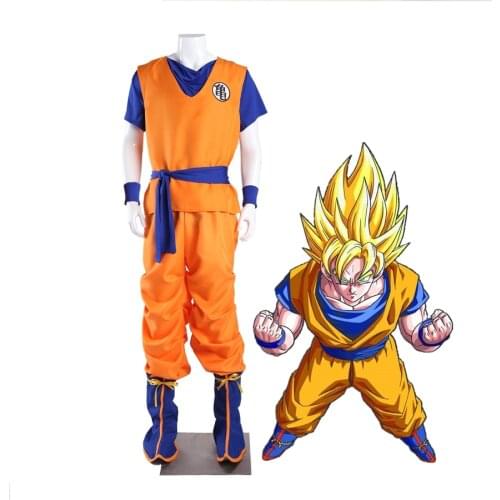 MMGG Halloween Anime Kakarotto Cosplay Costume Son Goku Set Shoe Covers Custom Made Size