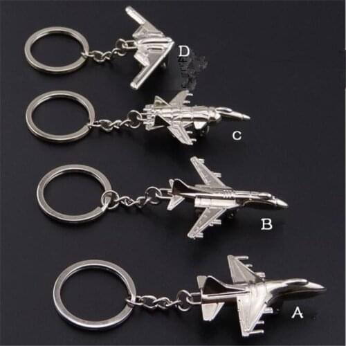 Creative Metal Naval Fighter Aircraft model Aviation Gifts Key ring Model Key chain Air Plane Aircrafe Keyring B128
