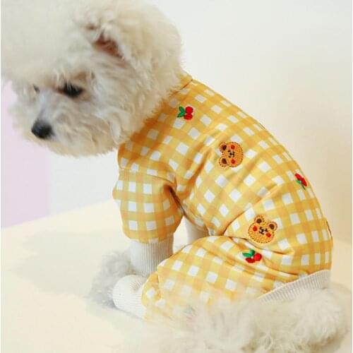Washable Wearable Dog Winter Warm Pajamas Fashion Dog Jumpsuit Close-fitting for Air-conditioned Rooms