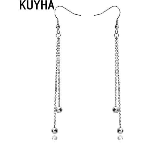 New Fashion Geometric Shape Dangle Earrings Simple Ear Set Ethnic Jewelry Present Round Bead Earrings for Women