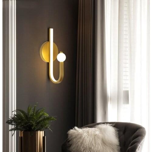 New Modern LED Wall Lamps For Living Room Bedroom Bedside Loft Creative Deco Lights Indoor Lighting Fixtures Luminaire AC90-260V