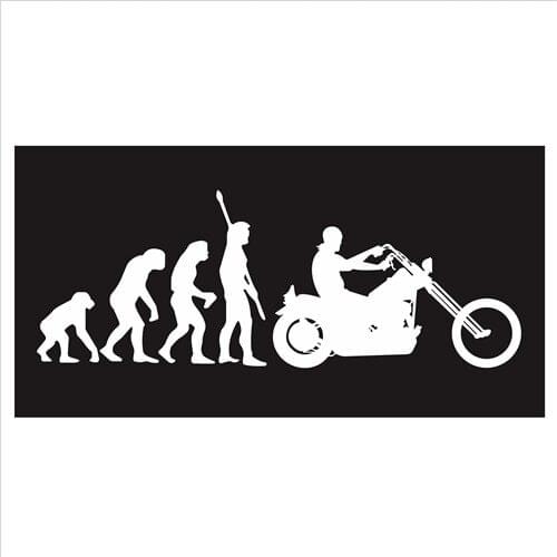 New motorcycle 3D sticker Human evolution during the process of reflective waterproof decals decorative car stickers for all car