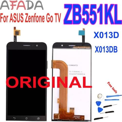 Original 5.5'' for ASUS Zenfone Go TV ZB551KL X013D X013DB LCD Display Touch Screen Digitizer Assembly Replacement with Frame