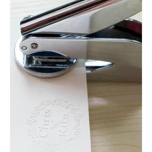 Persoanlized Logo Embosser Stamp, Custom Embossing Stamp, Embossing Seal, Wedding Invitations, wedding