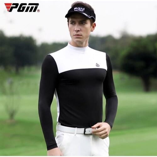Pgm Golf Shirts Mens Training Shirt Clothing Long Sleeved Anti-Sweat Tshirt Spring Autumn Underwear Golf Wear D9117