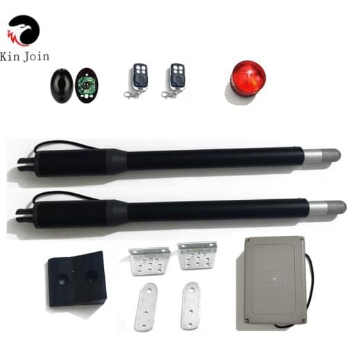 Kinjoin linear automatic motor for swing gate door gate closer Solar Powered Gate Opener Full Kit motor electric GSM opener