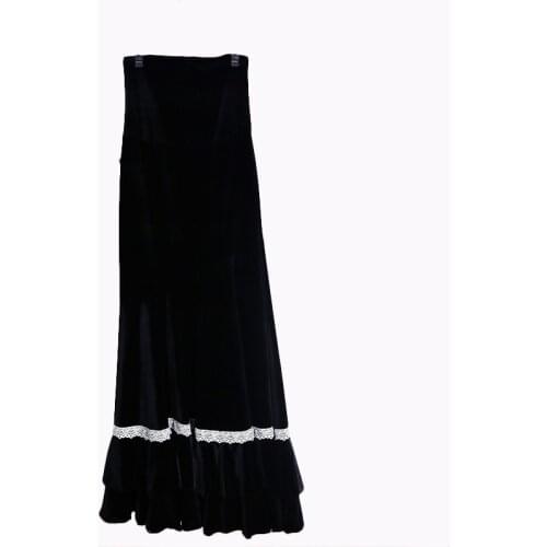 Spain Flamenco Skirts Woman Spanish Dance Skirt Flamenco Dance Velvet Mermaid Vestidos De Flamenca Para Mujer Espanol