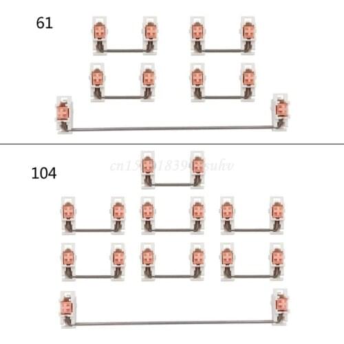 Snap-in Stabilizer Plate Mounted Mechanical Keyboard Customized Repair Plate Stabilizer 2U/6.25U for Mechanical Keyboard