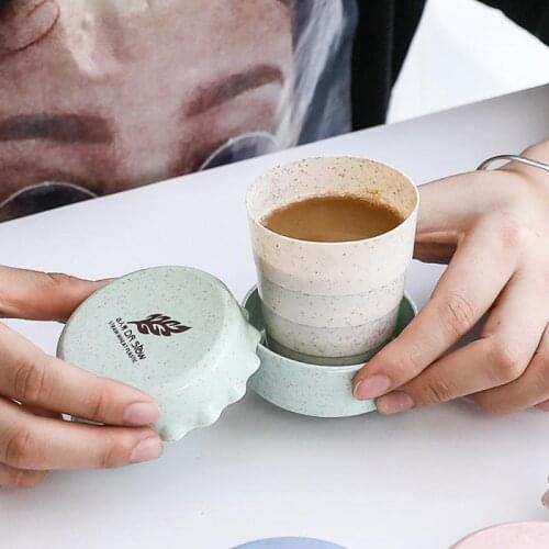 1PC Cup Candy Color Folding Cup Multifunction Non-Toxic Folding Silicone Cup Travel Teacups Outdoor Telescopic Drinkware Home