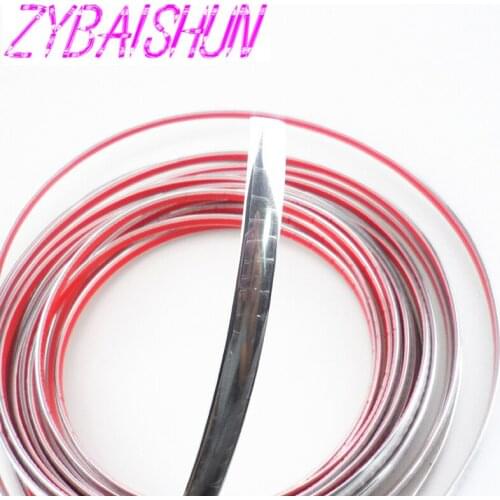 10mm x 15m car chrome hair styling tools decoration band decoration for Volkswagen vw POLO Tiguan Passat CC Golf GTI R20 R36 EO
