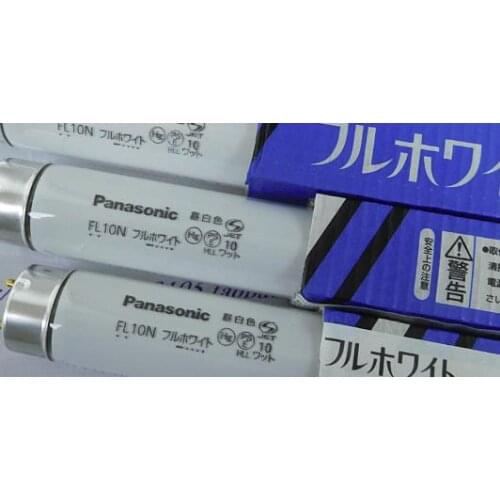 2pcs,PANASONIC FL10N 10WATT fluorescent lamp,10W linear bulb FL 10N-B,replace FL10N-B