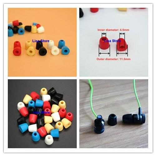 200pcs/100 pair 4.5mm Soft Noise Isolating Comfortble Memory Foam Ear Tips Earbuds For In Ear Headphones Earbud for SONY KOSS CK