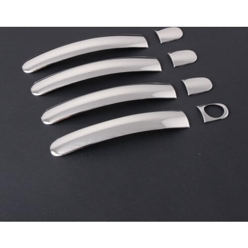 8pcs stainless steel For VW Tiguan Golf 4 Jetta Mk4 Bora Polo Lupo Skoda Octavia Superb TT A2 door handle cover trim 2008