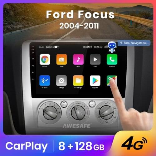 AWESAFE PX9 For Ford Focus 2 3 Mk2 / Mk3 hatchback Car Radio Multimedia Video Player Navigation GPS No 2 din 2din DVD Android 10