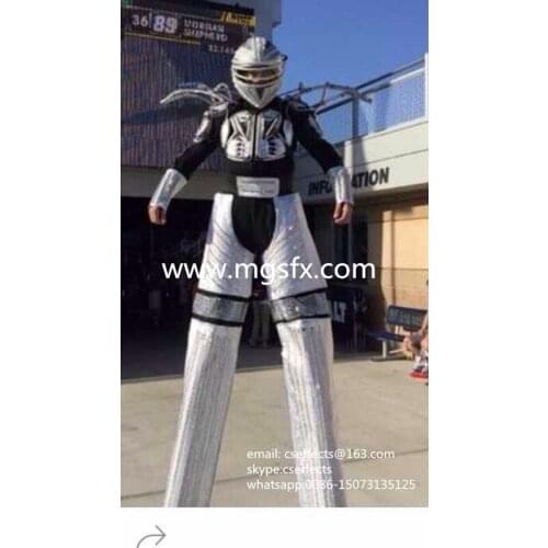 Free Shipping LED Light up Kryoman stilts walker ROBOT SUIT