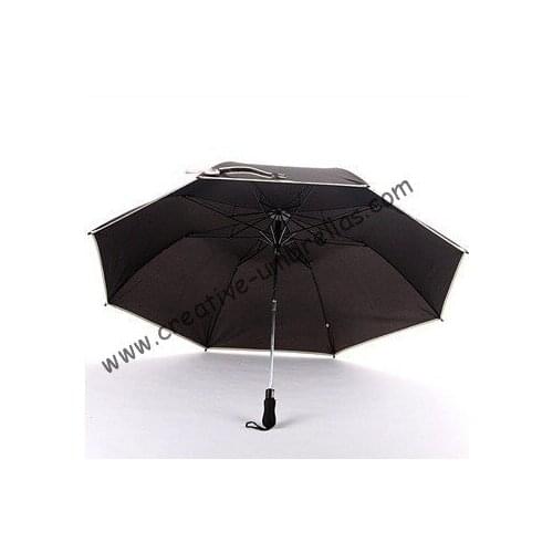 Free shipping,professional making umbrellas,two fold golf umbrellas.hex-angular 50T steel shaft,auto open,double layer,windproof