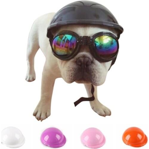 Pets Ridding Caps Cosplay Hat ABS Plastic Doggie Puppy Bike Motorcycle Helmets