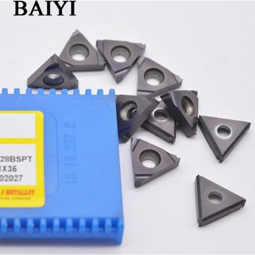 10pcs 16IR 28 BSPT SMX35 / 16IR 28 BSPT SMX35 carbide insert for carbide cutting Thread insert turning tools blade