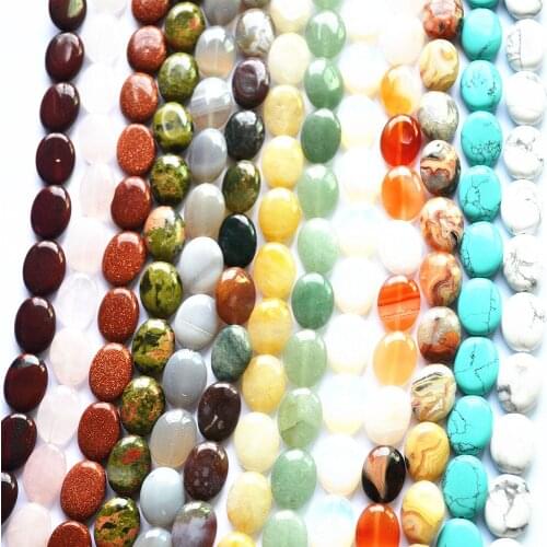 Fashion Natural Howlite Opal Pink Quartz Oval Beads Natural Stone Bead 18mm*14mm*6mm 40pcs DIY jewelry accessories Findings