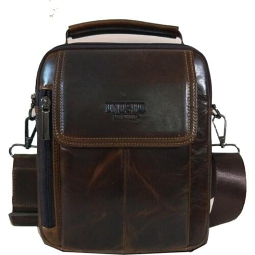Famous Fashion genuine leather men purse shoulder bag men messenger bag crossbody leisure bag business male tote bag handbags