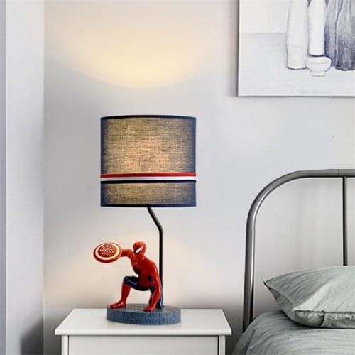 Nordic Childrens Room Bedroom Table Lamps Boy Room Cartoon LED Study Bedroom Bedside Eye Protection Table Lights Decor Fixture