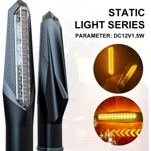 Motorcycle LED Turn Signals Indicator 12V Sequential Amber Flasher Arrow Motorcycle Turn Signals Light For Honda Yamaha Suzuki
