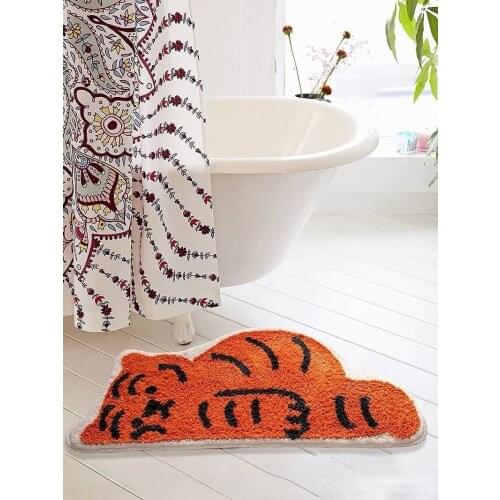 Cute Cartoon Bathroom Rug Kitchen Non-slip Water Absorption Mats Children Bedroom Bedside Pad Soft Decoration Household