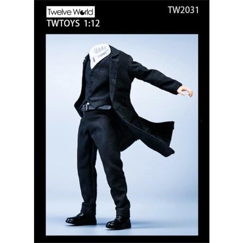 In Stock For Sale TWTOYS 1/12 th Male Coat Shirt Pants With Belt No Body For 6inch Body Accessories