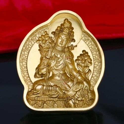 Tsa tsa par Tibetan Buddhist statues / Green Tara tsa tsa par / Brass crafts / religious articles / oblation