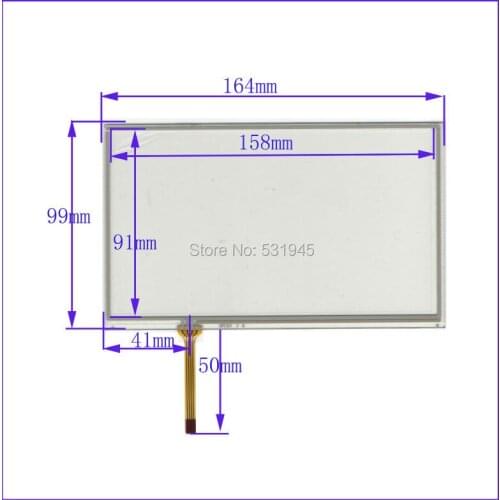ZhiYuSun164mm*99mm New 7 Inch Touch Screen for 7GPS the GLASS is 164*99 for tble compatible XWT397 for soling NSL-8175 gps touch