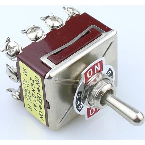 1PCS E-TEN 403 10A/380VAC 15A/250VAC Button Switch 12foot 3gear Switch Rocker Arm Switch E-TEN403