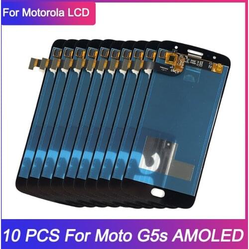 10 Piece/lot For Motorola MOTO G5S LCD Display Touch Screen Digitizer AMOLED Replacement For Moto G5S XT1793 XT1794 XT1792