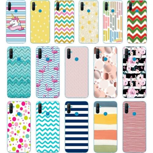 109AA Stripes gift Soft Silicone Tpu Cover phone Case for OPPO A1K A5S A7 AX7 A5 A9 2020 Realme C3 Case