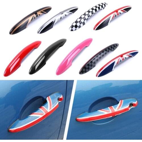 2pcs/Set UK Design Car Exterior Door Handle Cover Trim ABS Car styling Fits For MINI Cooper R50 R56 R60