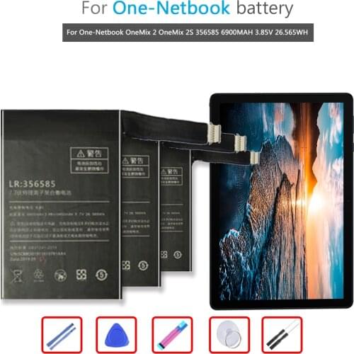 6900MAH Battery OneMix 2 for One-Netbook OneMix 2 OneMix 2S 356585 6900MAH 3.85V 26.565WH Notebook Li-ion Bateria
