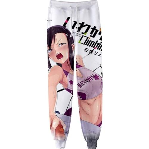 Anime Sport Climbing Girls 3D Printed Sweatpants Fashion Jogger Pants Streetwear Harajuku Slim Men/Women Warm Pants Trousers