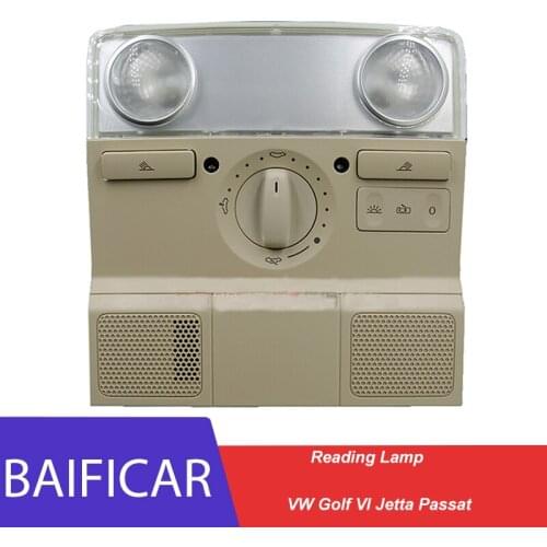 Baificar Brand New Overhead Console Lamp Reading Light 1K0947106E For VW Golf VI Jetta Passat 3C