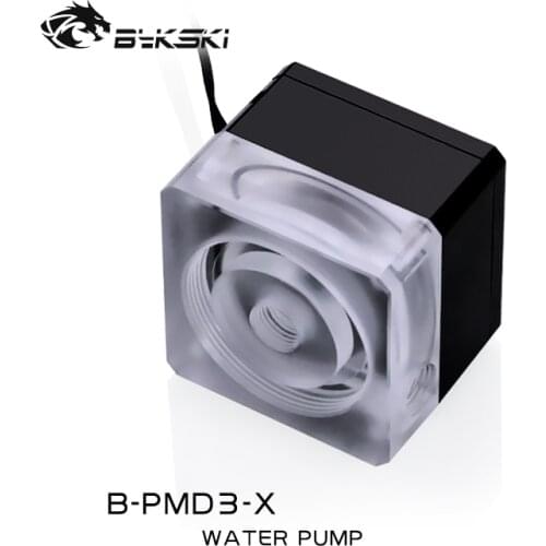 Bykski PC water cooling DDC pump Automatic speed regulation Flow Rate 600L/h,head 6 Meters water cooler building B-PMD3-X