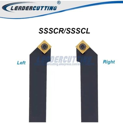 SSSCR 1212 H09 CNC turning tool holder,12*12*100mm External turning tools, 45 Degree Lathe cutting tool, SCMT09T3 Turning holder