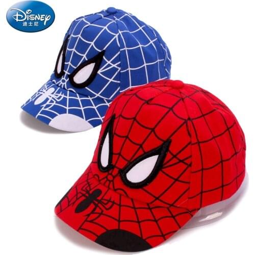 Disney Spiderman Baby Boy Caps For Autumn Spring Girls Bone Caps Kids Cartoon Spider Man Hat Toddler Children Sun Baseball Cap