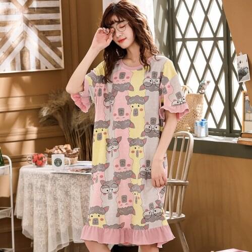Hzoioys Women's Nightgowns With Sleeves
