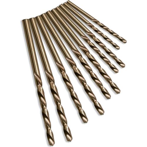 HSS-Co Cobalt Drill Bits 1mm - 6.5mm Twist Drills for Stainless Steel Hard Metal