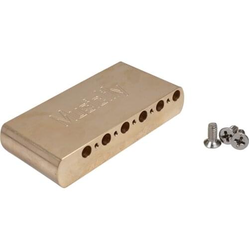 Musiclily Ultra 10.5mm Full Brass 36mm Standard Tremolo Block for China made Squier Affinity Strat Guitar