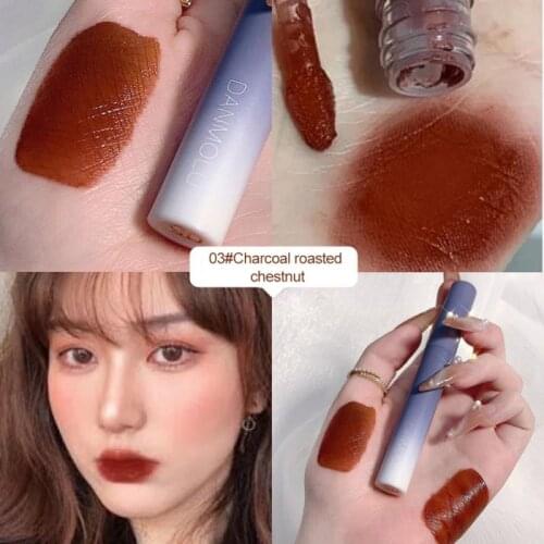 5pcs Fashion Gradient Shell Lip Gloss Set Matte Velvet Non-fading Lipstick Long Lasting Fixed Lip Makeup Summer Set Gift TSLM1