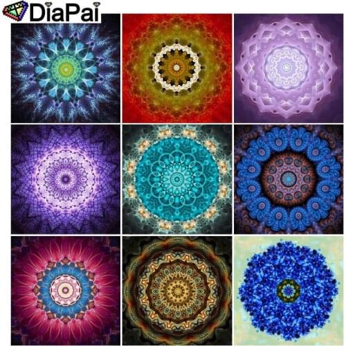 DIAPAI 5D DIY Diamond Painting Full Square/Round Drill "Religious Mandala" 3D Embroidery Cross Stitch 5D Decor Gift