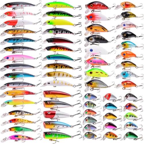 Mixed Minnow Hard Bait Minnow Fishing Lures Bass Fresh Salt Water Japan Sea 3D Eyes Wobbler Tackle Crankbait Pesca Baits Kit Set
